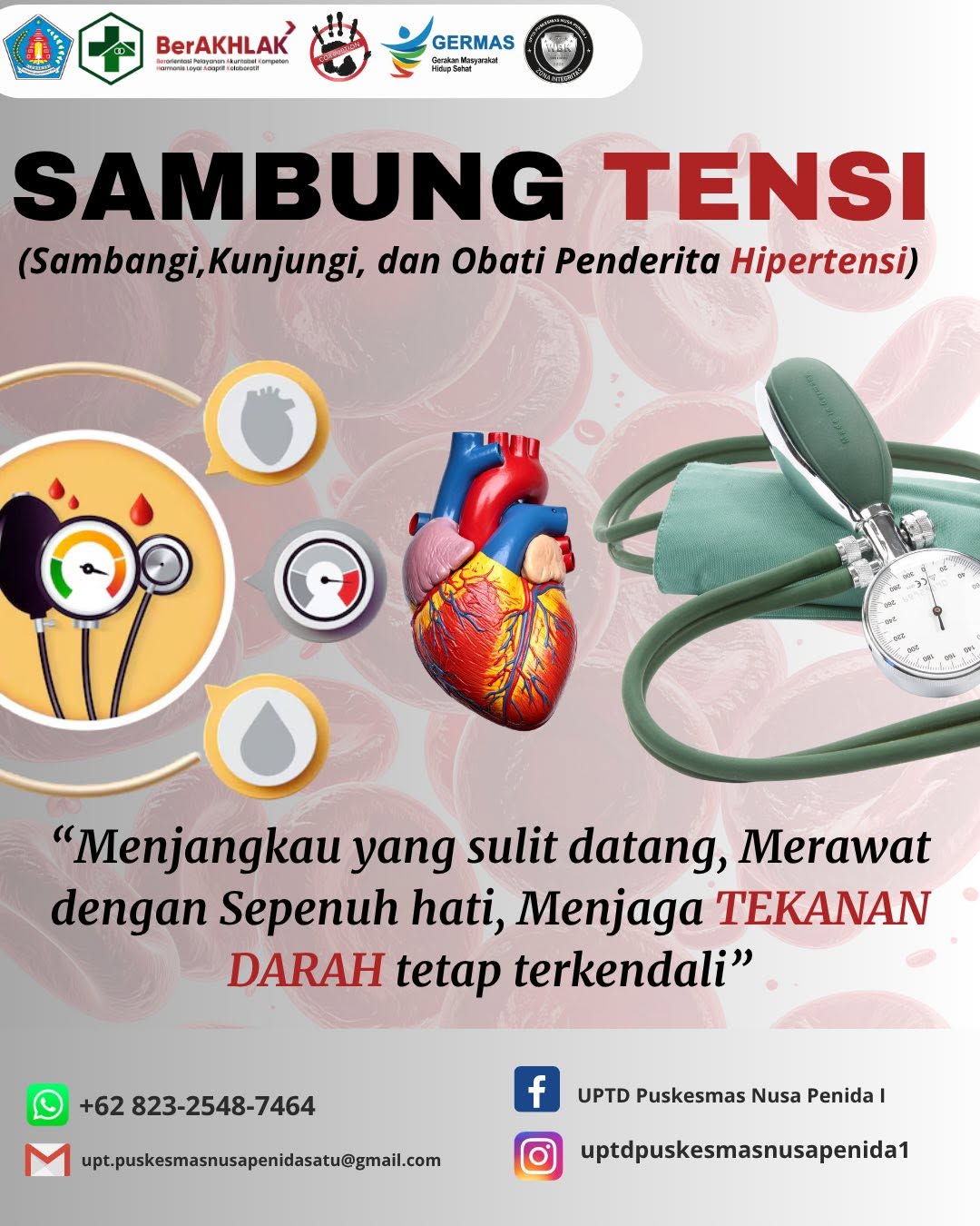 SAMBUNG TENSI: Inovasi Pelayanan Hipertensi melalui PROLANIS di Desa dan Dusun Wilayah Kerja UPTD Puskesmas Nusa Penida I