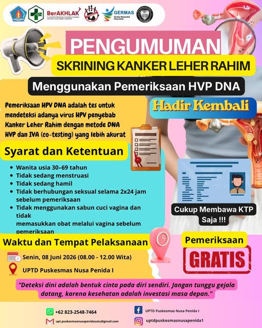 Skrining Kanker Leher Rahim dengan Metode HPV DNA Hadir Kembali